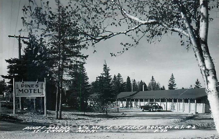 The Pines Motel - Old Postcard (newer photo)